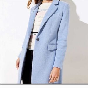 LOFT Petite Light Blue Coat